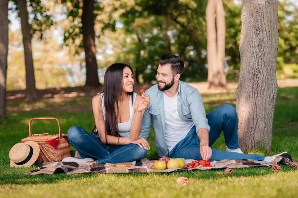 par på picknick